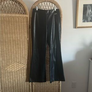 Marc New York Black faux leather pants